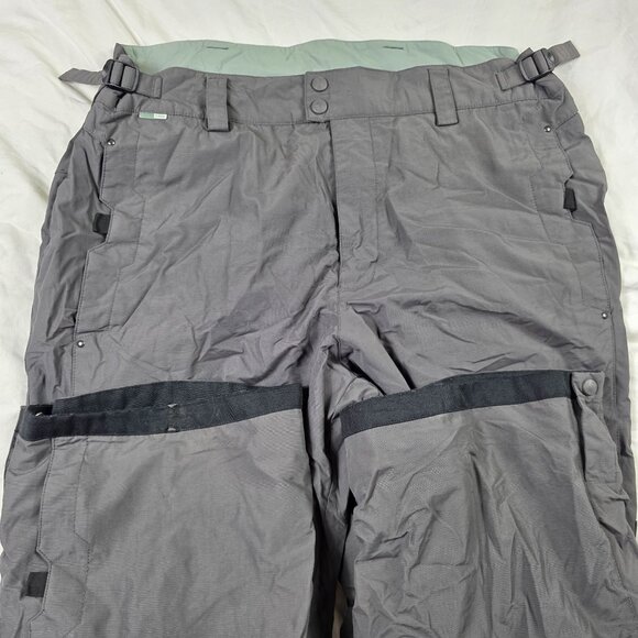 Columbia Convert Mens Large Gray Waterproof Snow Pants Nylon Winter Outdoors Ski - Picture 5 of 14